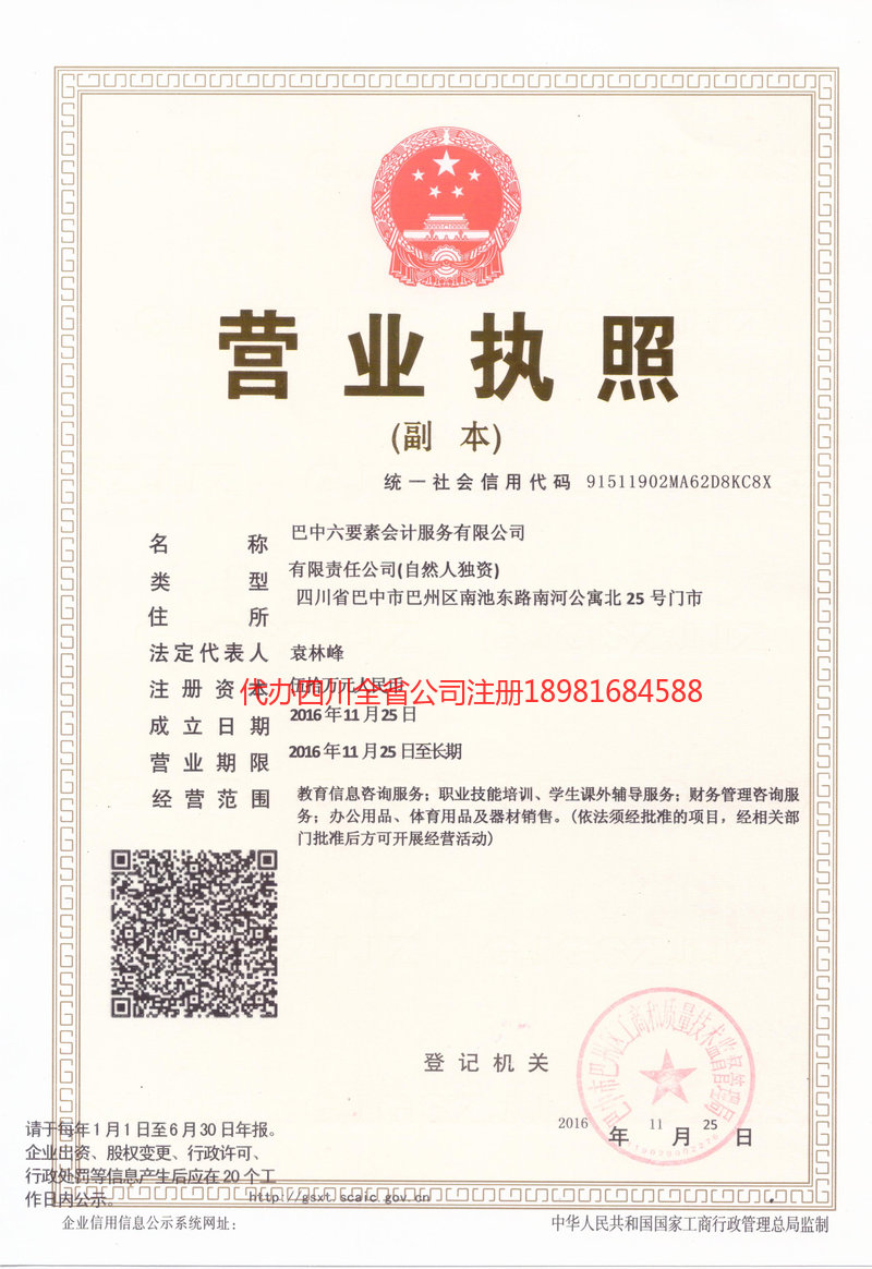 仁和仁和六要素会计服务有限公司